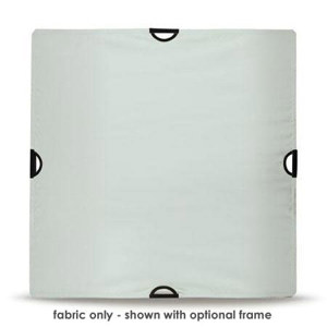  Scrim Jim Silver & White Small Fabric, 42x42" 