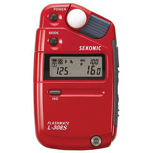 Sekonic L-308S Flashmate Light Meter, Red: Picture 1 regular