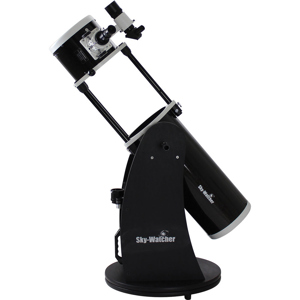  Sky-Watcher 8" Dobsonian 1200mm Focal Length (f/5.9) with 2" Crayford Style Focuser, 1.25" adaptor, 10mm & 25mm Plossl Eyepieces, 8x50 VF, & Rocker Mount 