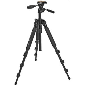  Slik Able 340DX Black 4-Section Tripod with 3-way Quick Release Pan Tilt Head, Max. Height 58", Supports 8.8 Lbs. 
