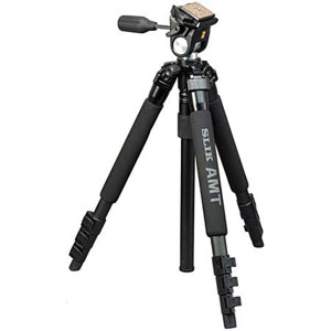  Slik PRO 340 EZ Tripod Kit, with SH-707E Multi-Action Pan Head 