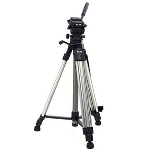  Slik 515QF Heavy Duty Tripod with Digital Balanced Pro Fluid Head - Maximum Height: 65" 