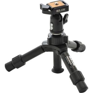  Slik Mini Pro DQ 2-Section Aluminum Table-Top Tripod with Ball Head and Quick-Release Plate, 8.9" Maximum Height 