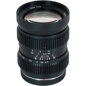  SLR Magic HyperPrime Cine 12mm T/1.6 Lens for Micro Four Thirds Cameras with Built-in Lens Gear 