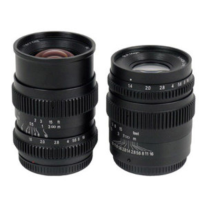  SLR Magic Micro 2 Lens Bundle with 17mm T1.6 and 35mm T f/1.4 Cine II Lens for Micro Four Thirds Mount 