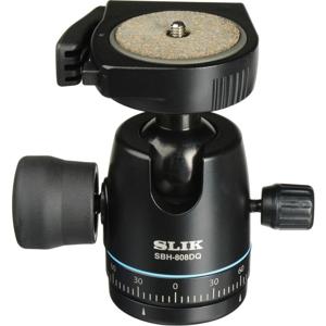  Slik SBH-808DQ Ball Head with QR Plate, 11lbs Capacity 