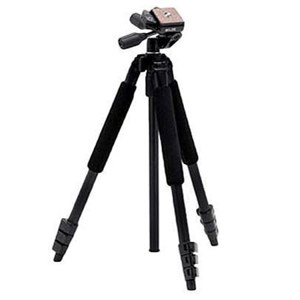  Slik Pro II Tripod - Black Finish - with Three-way Panhead 