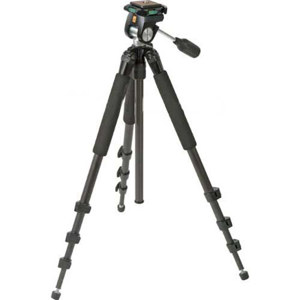  Slik Pro Tripod - Padded Leg Wraps - with E-Z Multi-action Pan Head 