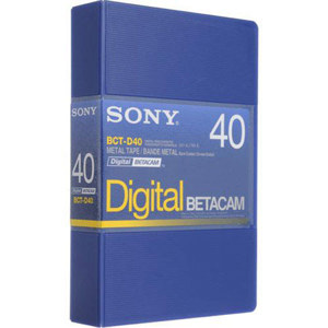 Sony BCT-D40 Digital Betacam format 40 Minute Tape: Picture 1 regular