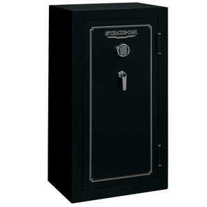 Stack-On 24 Gun Fire Rated Safe with Electronic Lock, Matte Black 