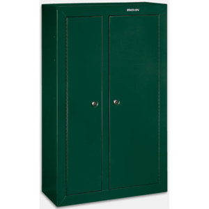  Stack-On 10 Gun Double-Door Steel Security Cabinet, Hunter Green 