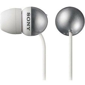 Sony MDREX33LP EX Earbud Headphones Three Sizes Silver: Picture 1 regular