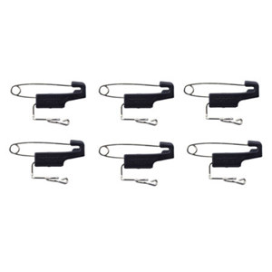 Sony SADS88B Safety-Pin Type Microphone Clip, 6 Pack: Picture 1 regular