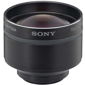  Sony VCL-HG1730A High Grade 1.7x Telephoto Auxiliary Conversion Lens for 30mm Diameter Lens Threads. 
