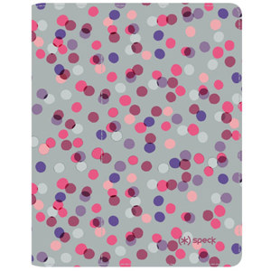 Speck FitFolio Case for iPad 2, 3 & 4 SprinkleTwinkle Gray/Pink: Picture 1 regular