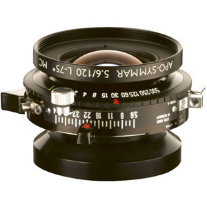 Schneider 120mm f/5.6 Apo-Symmar-L, Large Format Lens with Copal #0 Shutter - USA. 