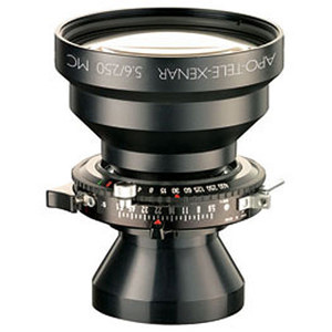  Schneider 250mm f/5.6 Apo-Tele-Xenar Telephoto Lens with Copal #1 Shutter for Formats up to 4x5" 