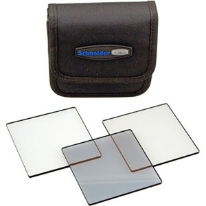  Schneider 4x4" DV Filter Light Control Kit, with Digicon 1/2, Lowcon 1/4 & One Stop True Pol Professional Glass Filters. 