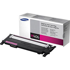  Samsung CLT-M406S Magenta Toner Cartridge, 1000 Page Yield 