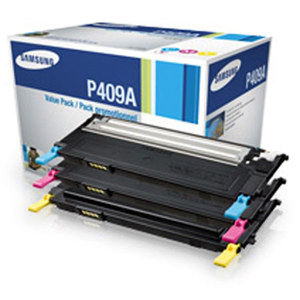  Samsung CLT-P409A 3-Color Value Pack, C/M/Y Laser Toner Cartridges for CLP-315, CLP-315W, CLX-3175FN, CLX-3175FW Printers (Approx Yield: 1000 Sheets) 