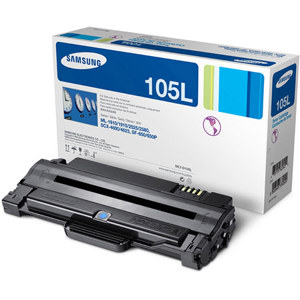 Samsung MLT-D105L High Yield Black Toner Cartridge, for  ML-2525, SCX-4600, SCX-4623F, SF-650 Laser Printers (Approx Yield: 2,500 Pages) 