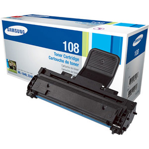  Samsung MLT-D108S Black Toner Cartridge for  ML-2240, ML-1640 Laser Printers (Approx Yield: 1,500 Pages) 