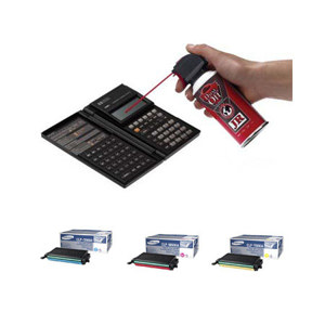  Samsung CLP-660A Bundle - Complete Color Toner Cartridge Set, Plus Falcon Dust-Off Junior, 3.5 Oz 