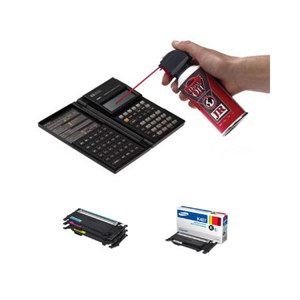  Samsung CLT-407S Bundle - Complete Toner Cartridge Set, Plus Falcon Dust-Off Junior, 3.5 Oz 