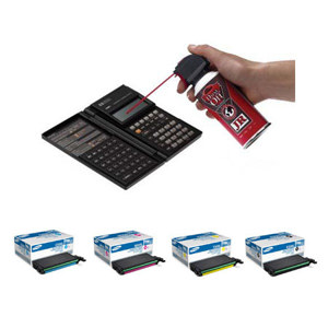  Samsung CLT-508L Bundle - Complete High Yield Toner Cartridge Set, Plus Falcon Dust-Off Junior, 3.5 Oz 