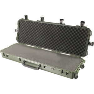  Pelican iM3200 Case with Wheels for Firearms up to 42", Watertight, Padlockable Case, with Multilayer Solid Foam Interior, Olive Drab 
