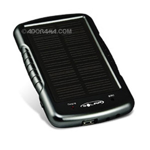 Solair Solar Portable Charger 1000mAh/3.8volts, Black: Picture 1 regular
