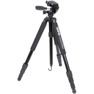  Sunpak 4300 PRO Tripod with with 3 Way Pan Head 