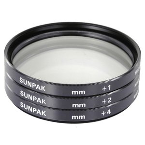  Sunpak 52mm Close-Up Set (+1 +2 +4 Diopters) 