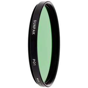  Sunpak 55mm #11 Glass Filter - Yellow / Green 