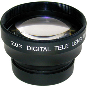  Sunpak 2x Telephoto Conversion Lens for Sony 37mm, Professional Black Finish, with Pouch. 