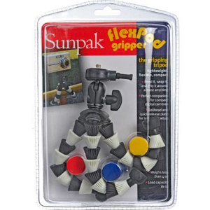  Sunpak Flexpod Plus Gripper Flexible Compact Tripod with Ball Head - Black/White 