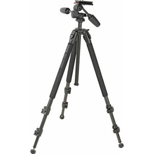  Sunpak Pro 523PX 3 Section Carbon Fiber Tripod with 3-Way Pan/Tilt Head, 6.1lbs Capacity, 63" Maximum Height 