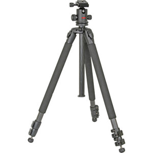  Sunpak PRO 723BX 3 Section Carbon Fiber Tripod with Ballhead, Quick Release Plate & Case, 15.4lbs Capacity, 69.5" Maximum Height 