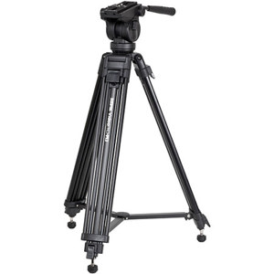  Sunpak Video Pro-M3 3 Section Aluminum Video Tripod with True Fluid Head & Bag, 15.4lbs Capacity, 4.9' Maximum Height 