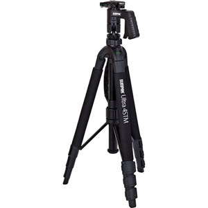  Sunpak Ultra 4STM 4-Section/5-Section Aluminum Tri-Monopod with Compact Pistol Grip Ball Head, 11lbs Capacity, 61.25" Tripod/59.5" Monopod Max Height 