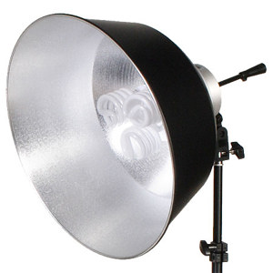  Smith-Victor FL3 Fluorescent Flood Light (78 Total Watts) with 3-Ceramic Sockets, 3 26-Watt Fluorescent Lamps and Umbrella Mount - 120V AC 