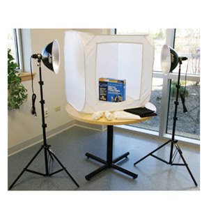  Smith-Victor FLB-1, Two Light 28" Fluorescent Thrifty Light Box Kit 