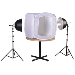  Smith-Victor FLB-2, Two Light 28" Fluorescent Light Box Kit 