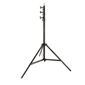  Smith-Victor RS13, 13' Raven Aluminum Air Cushioned Lightstand with 5/8" Mounting Stud, 4 Sections, Black. 
