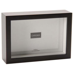 Swing Chroma Wood Shadow Frame,Black Interior, 4x6in: Picture 1 regular