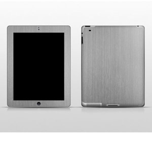 SlickWraps Metal Series Brushed Full Body Wrap for iPad 2, Stainless Steel: Picture 1 regular