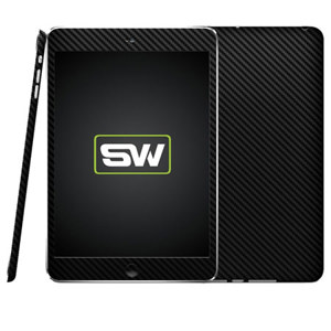 SlickWraps Carbon Fiber Wrap for iPad Mini, Black: Picture 1 regular