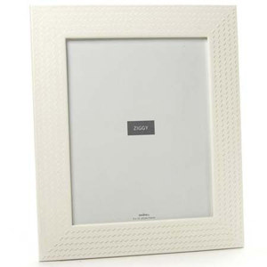 Swing Ziggy Wood Zig-Zag Design Frame for 4x6in, White: Picture 1 regular