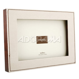 Swing Newport Wood Frame in Canvas, 4x6in, Off White: Picture 1 regular