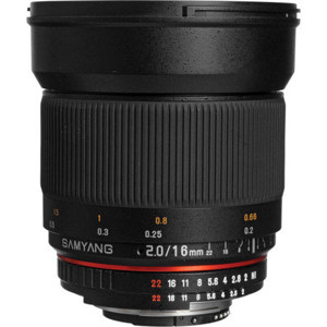  Samyang 16mm f/2.0 ED AS UMC CS Lens for Nikon AE Camera 